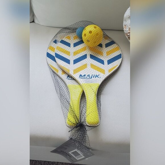 💃Beach Playground Majik 2 PlayerPaddle Ball Set Indoor or Outdoor Fun 2pc Set🌴 - Picture 4 of 7